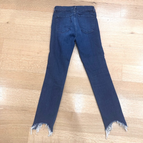 3x1 NYC Eleta 1507 Dark Wash Straight Leg Raw Hem High Waist Jeans Size 25 - Picture 2 of 11